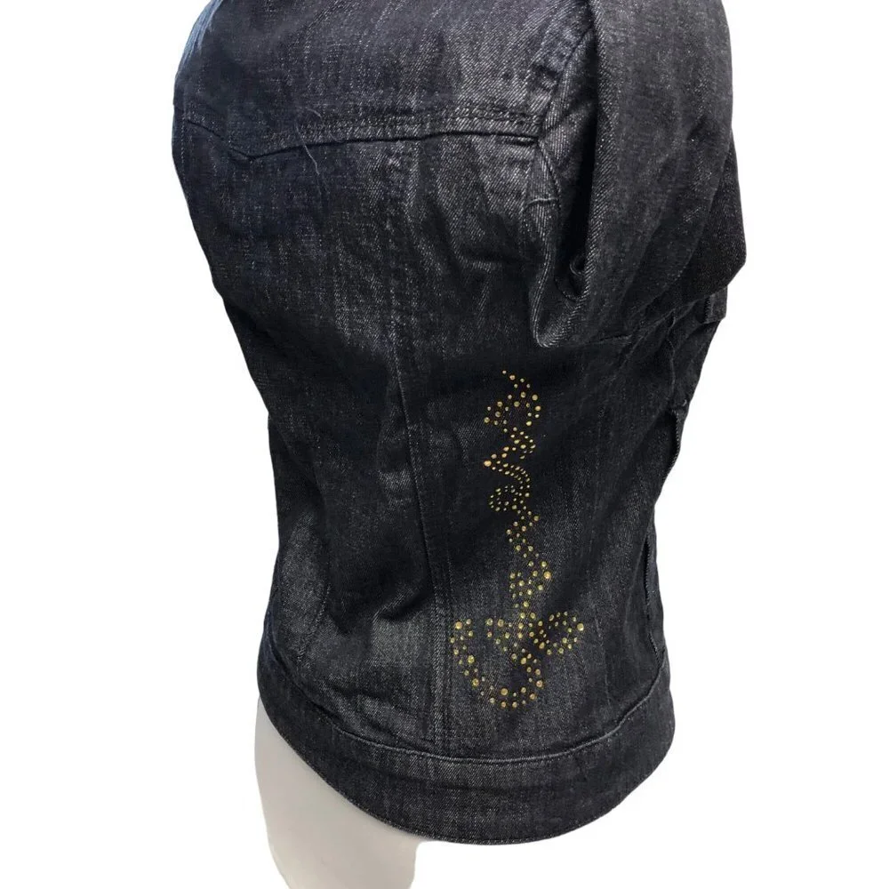 GUESS‎ DARK WASH JEAN JACKET SM NEW WITH TAG